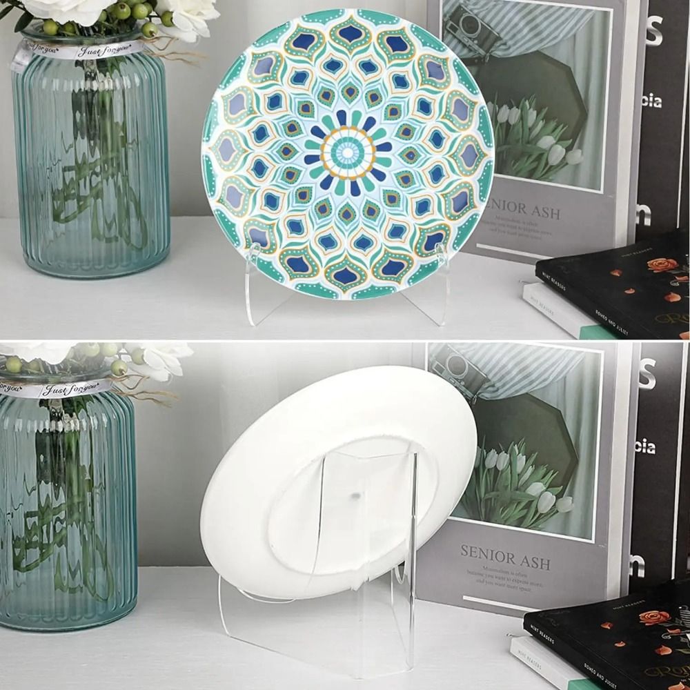 Clear Acrylic Book Stand Holder - Tablet Holder Acrylic Flat Plate Stand