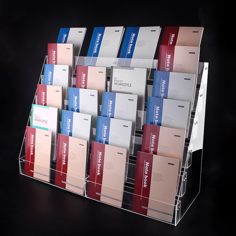 Stepped Clear Acrylic Notebook - огляд і ціна Clear Acrylic Book Stand Holder