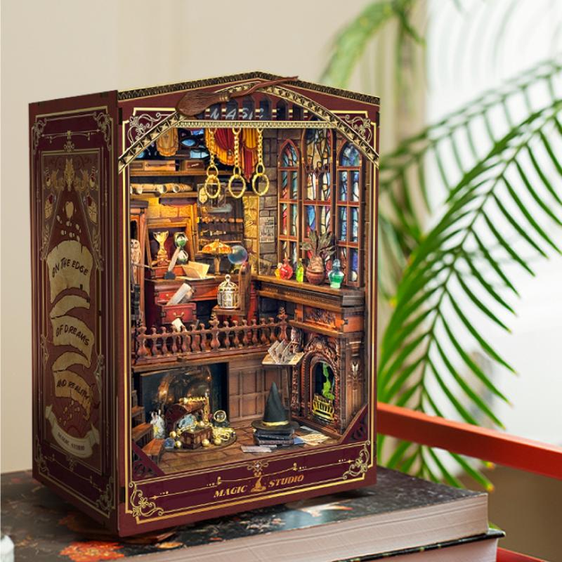 DIY Book Nook Shelf Insert Kit - огляд і ціна Diy Wooden Book Nook Kit Shelf Insert