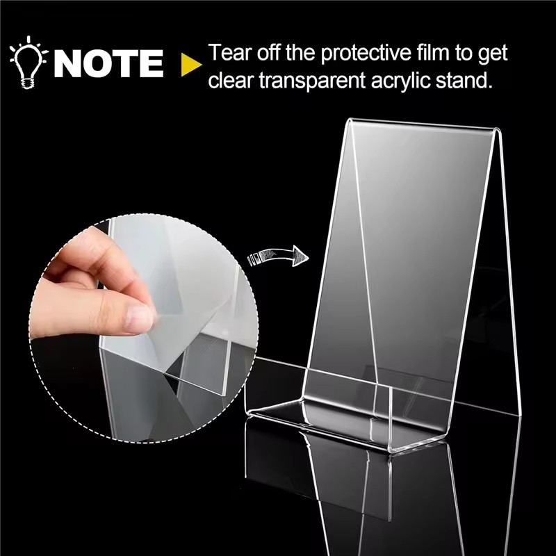 4pcs Acrylic Book Stand Book H - огляд і ціна Clear Acrylic Book Stand Holder