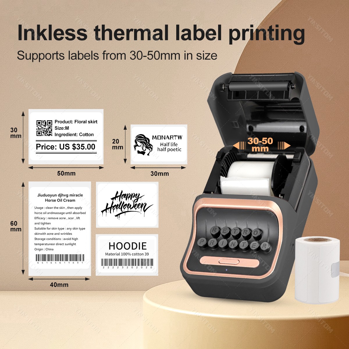 2inch Label Mini Printer Pocke - огляд і ціна Mini Pocket Thermal Printer Paper Roll