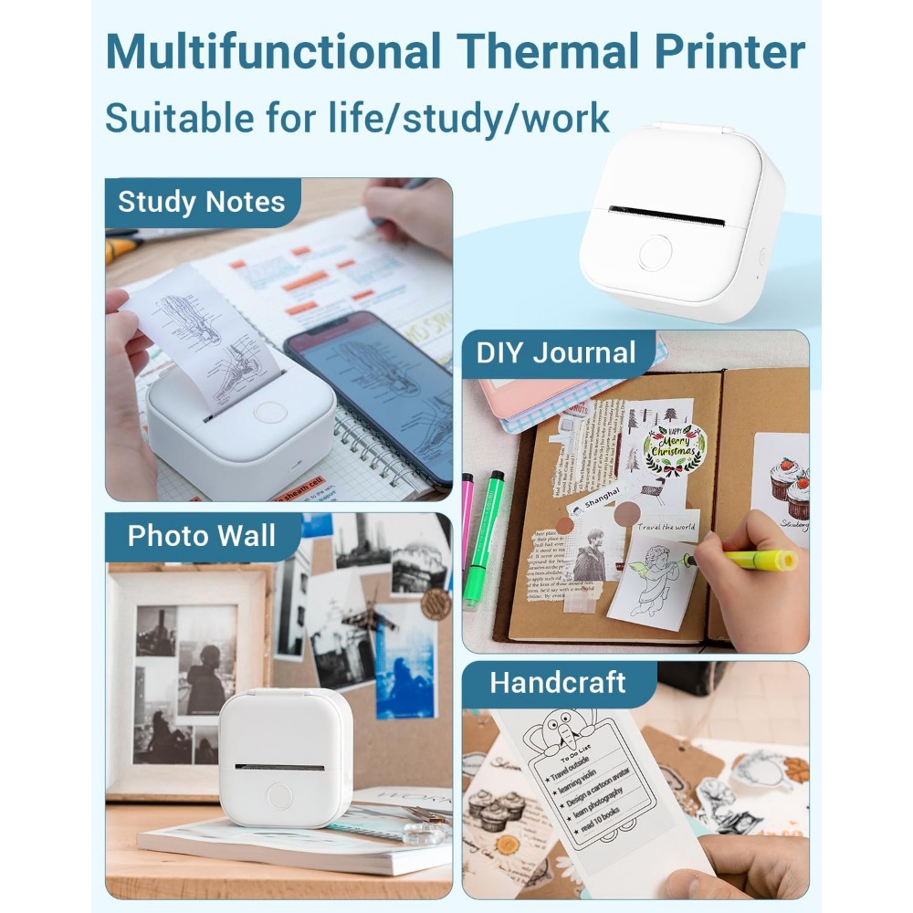 Phomemo T02 Wireless Pocket Th - огляд і ціна Mini Pocket Thermal Printer Paper Roll