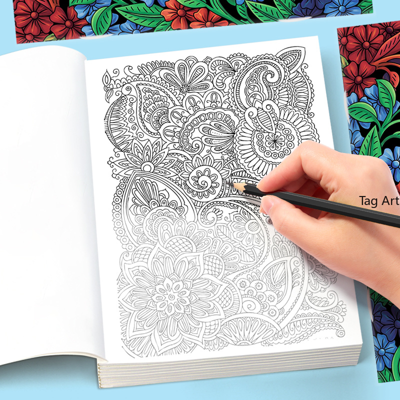 Adult Meditation, Stress Relie - огляд і ціна Adult Coloring Book Stress Relief