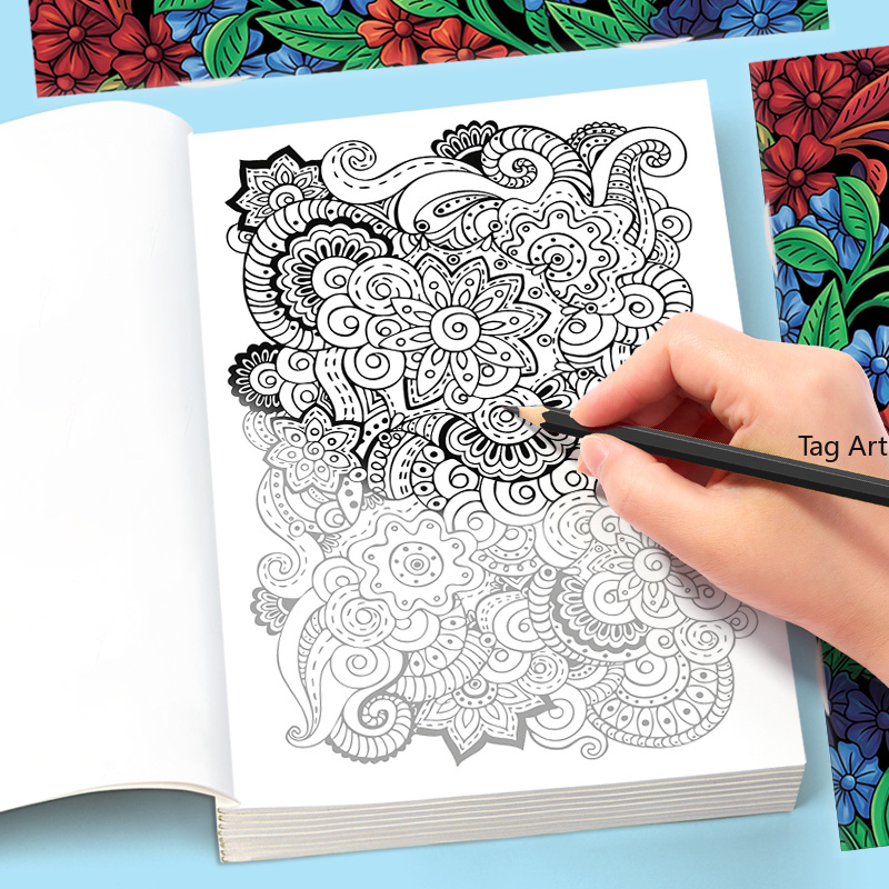Adult Meditation, Stress Relie - огляд і ціна Adult Coloring Book Stress Relief