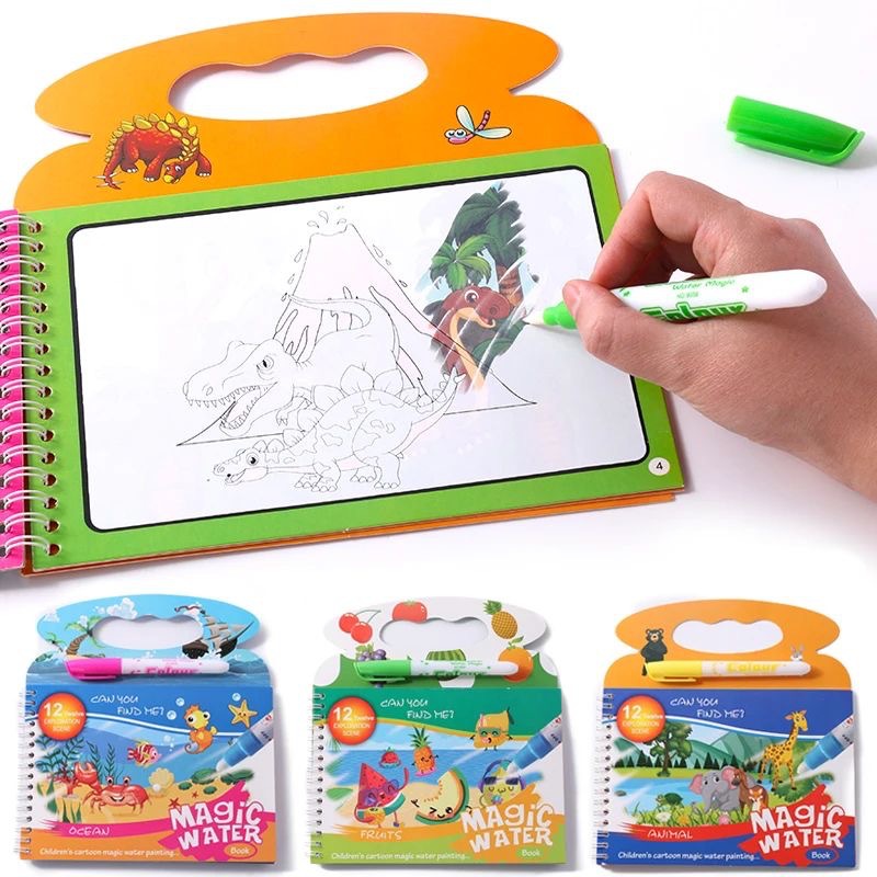 Children's Magic Water Paintin - огляд і ціна Reusable Water Magic Coloring Book