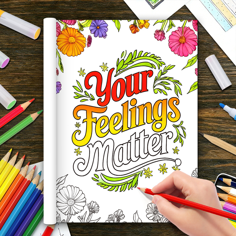 32 Pages Mental Health Colorin - огляд і ціна Adult Coloring Book Stress Relief