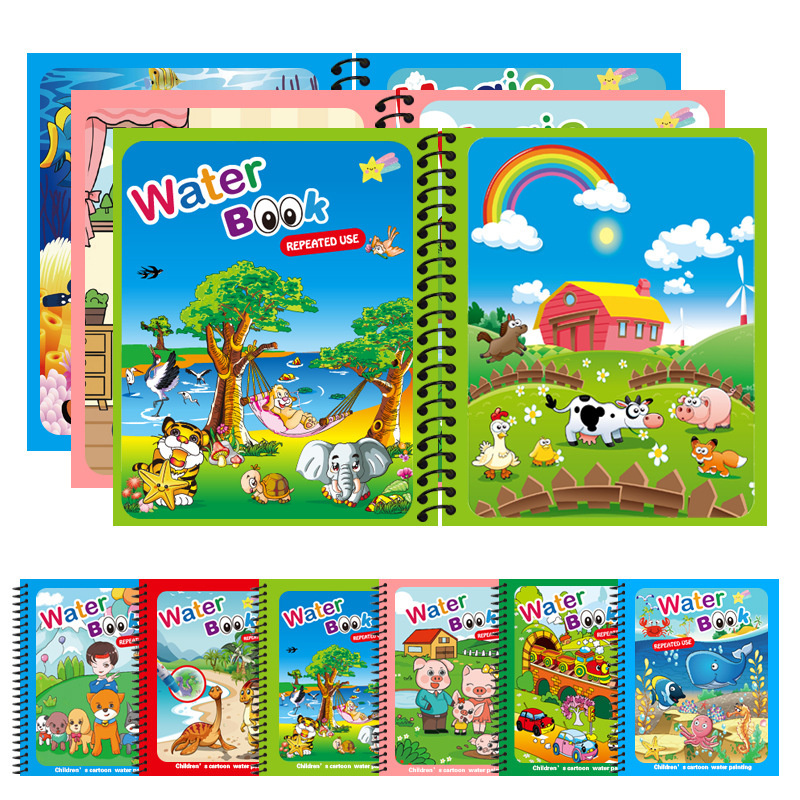 Montessori Toys Reusable Color - огляд і ціна Reusable Water Magic Coloring Book