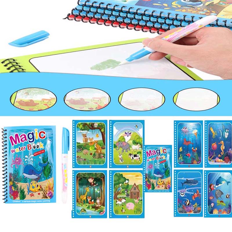 Hot Sale Reusable Magic Water  - огляд і ціна Reusable Water Magic Coloring Book