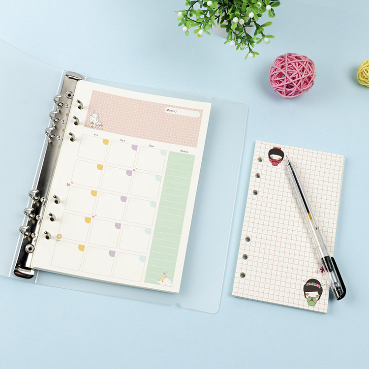2026Colored A5 A6 Loose Leaf N - огляд і ціна A5 Spiral Dotted Grid Notebook