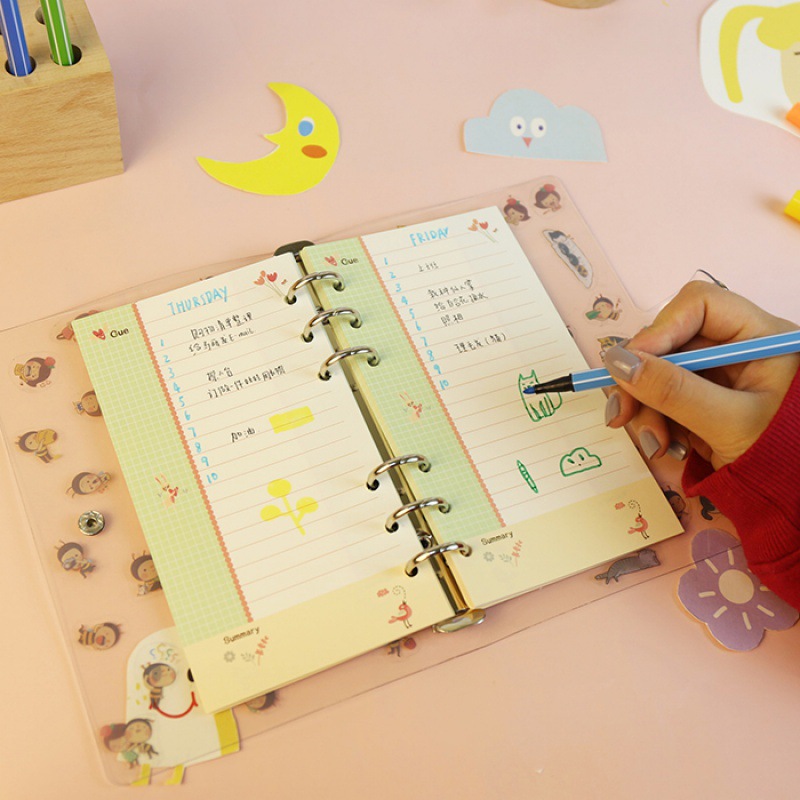 2026Colored A5 A6 Loose Leaf N - огляд і ціна A5 Spiral Dotted Grid Notebook