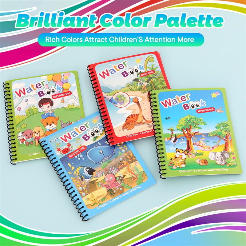 Montessori Toys Reusable Color - огляд і ціна Reusable Water Magic Coloring Book