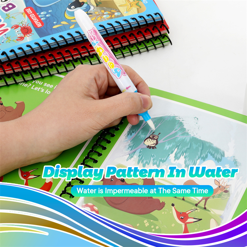 Montessori Toys Reusable Color - огляд і ціна Reusable Water Magic Coloring Book