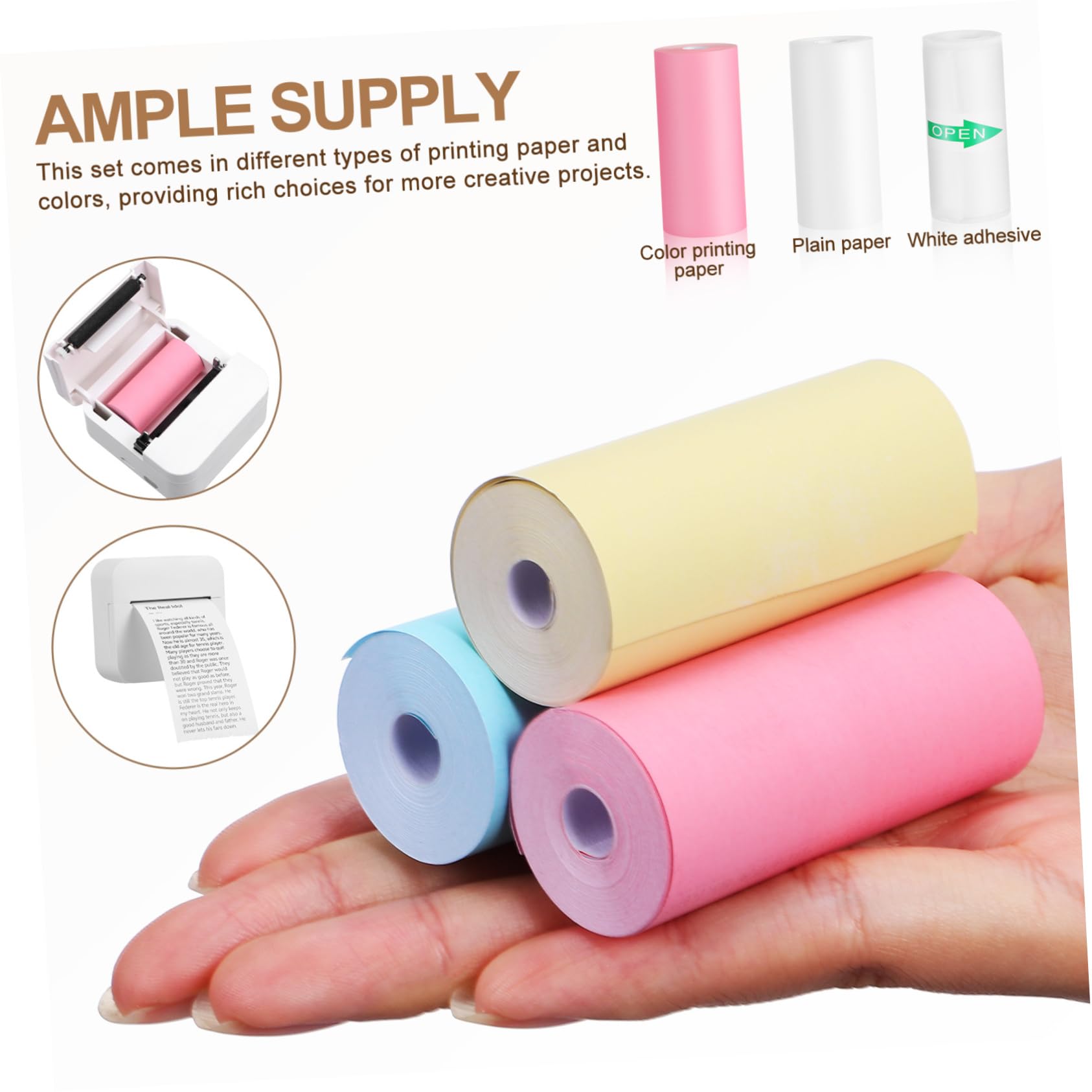 Mini Thermal Printer Paper 13  - огляд і ціна Mini Pocket Thermal Printer Paper Roll