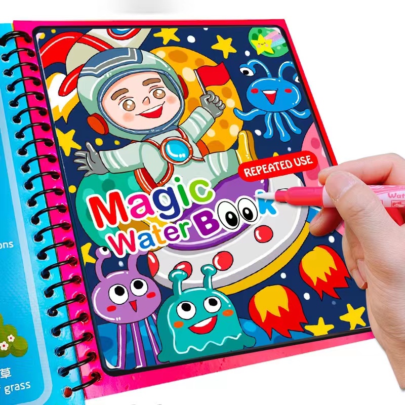 1Pcs Magical Book Water Drawin - огляд і ціна Reusable Water Magic Coloring Book