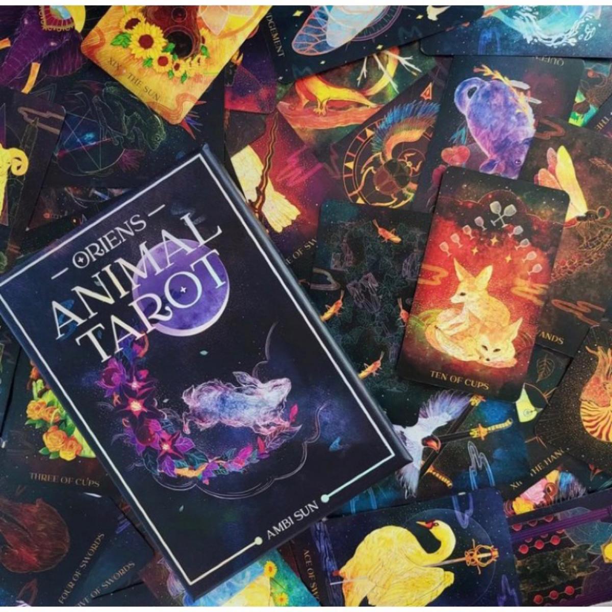12x7 Cm Oriens Animal Tarot 78 - огляд і ціна Tarot Deck With Guidebook
