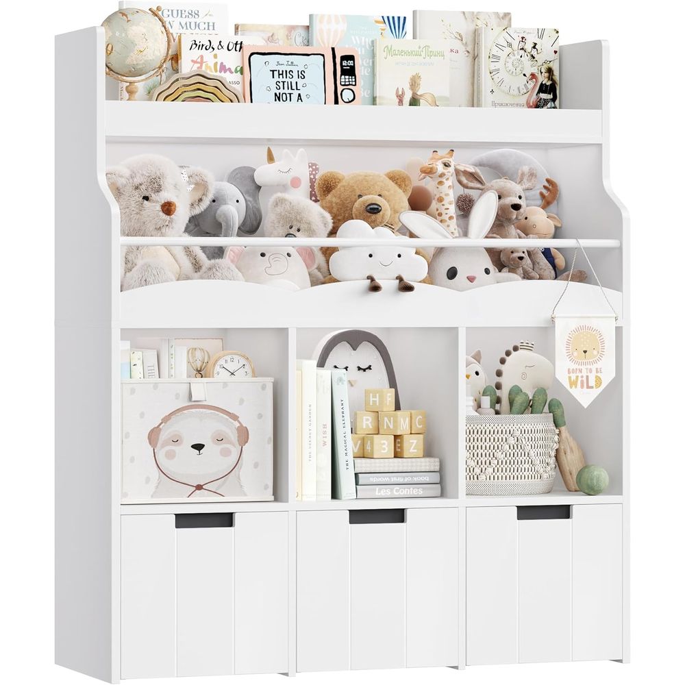 Kids Toy Storage Organizer wit - огляд і ціна Books