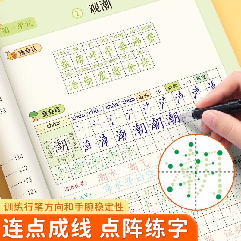 Dot Matrix Font Book, Chinese  - огляд і ціна Chinese Calligraphy Practice Book