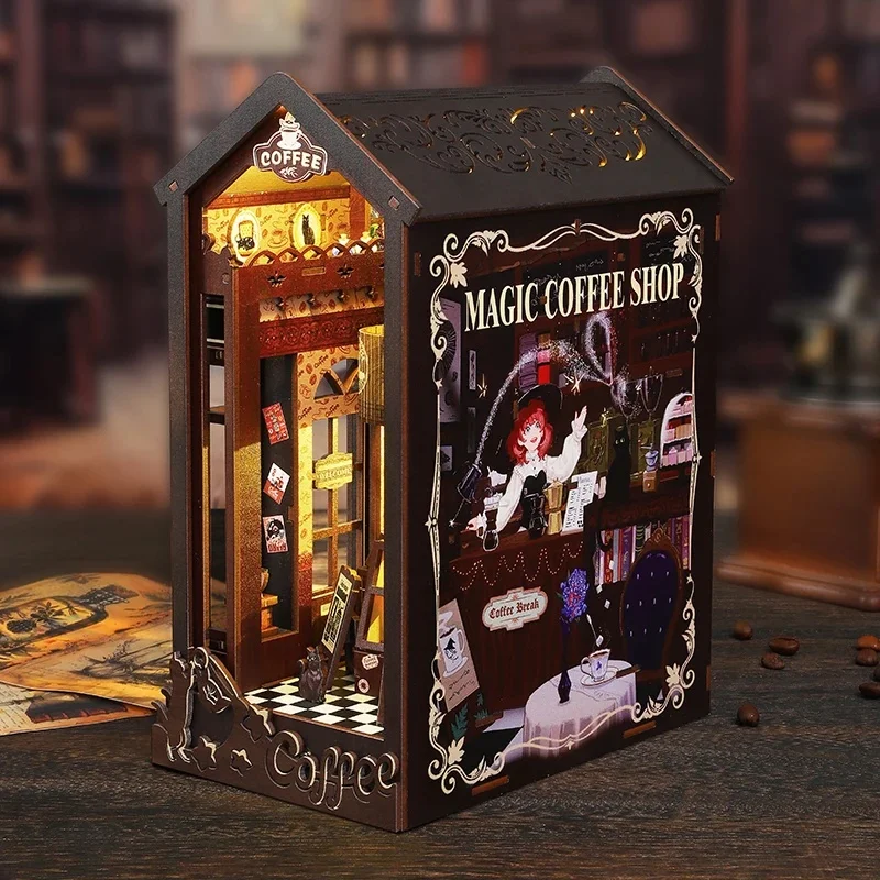 DIY Book Nook Shelf Insert Kit - огляд і ціна Diy Wooden Book Nook Kit Shelf Insert