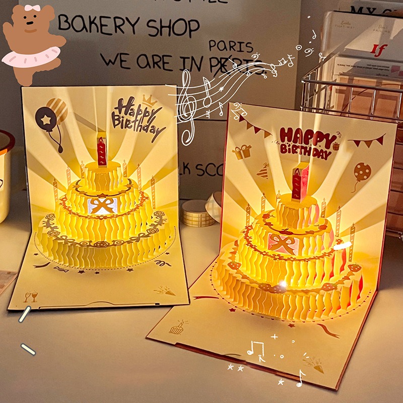 3D Music Light Birthday Card C - огляд і ціна Blank Sheet Music Notebook