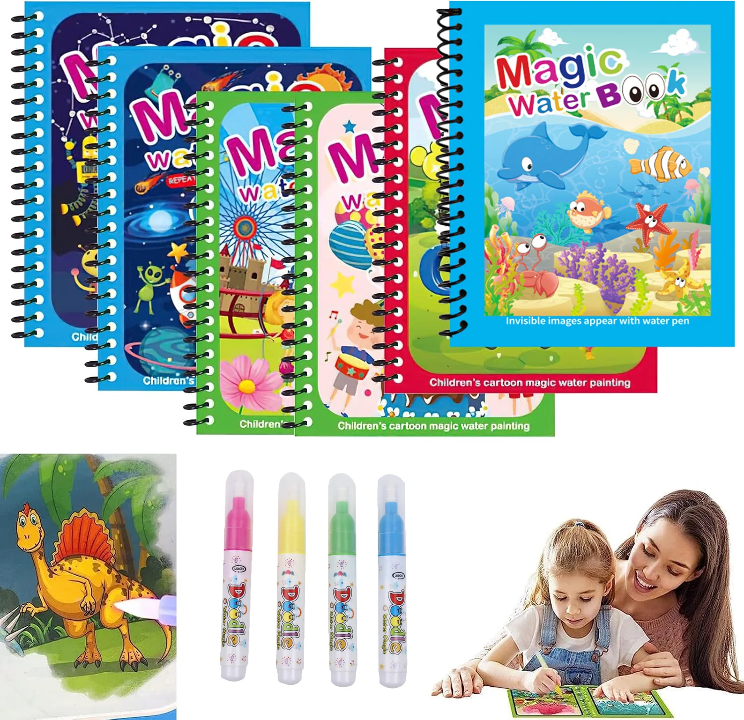 Reusable Coloring Water with W - огляд і ціна Reusable Water Magic Coloring Book