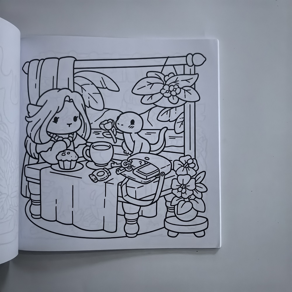 Cozy Nawaii Cute Adult Colorin - огляд і ціна Adult Coloring Book Stress Relief