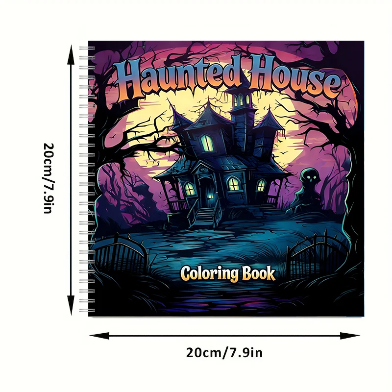 Haunted House Coloring Book fo - огляд і ціна Adult Coloring Book Stress Relief