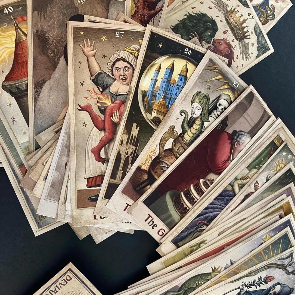 6*12cm The Zammer Twins 1st Ed - огляд і ціна Tarot Deck With Guidebook