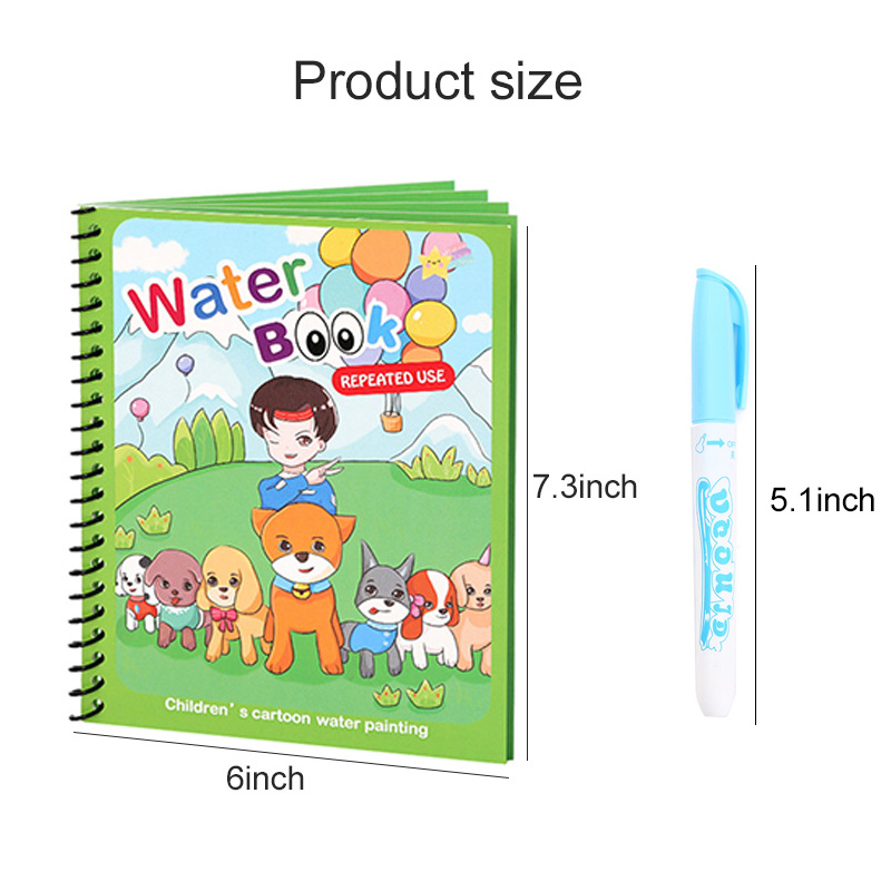 Magic Water Book with Pen Draw - огляд і ціна Reusable Water Magic Coloring Book