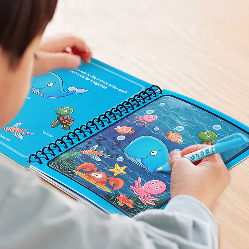 Magic Water Book with Pen Draw - огляд і ціна Reusable Water Magic Coloring Book