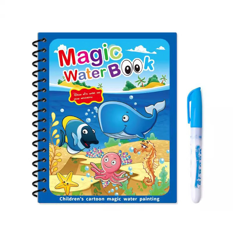 Magic Water Book with Pen Draw - огляд і ціна Reusable Water Magic Coloring Book