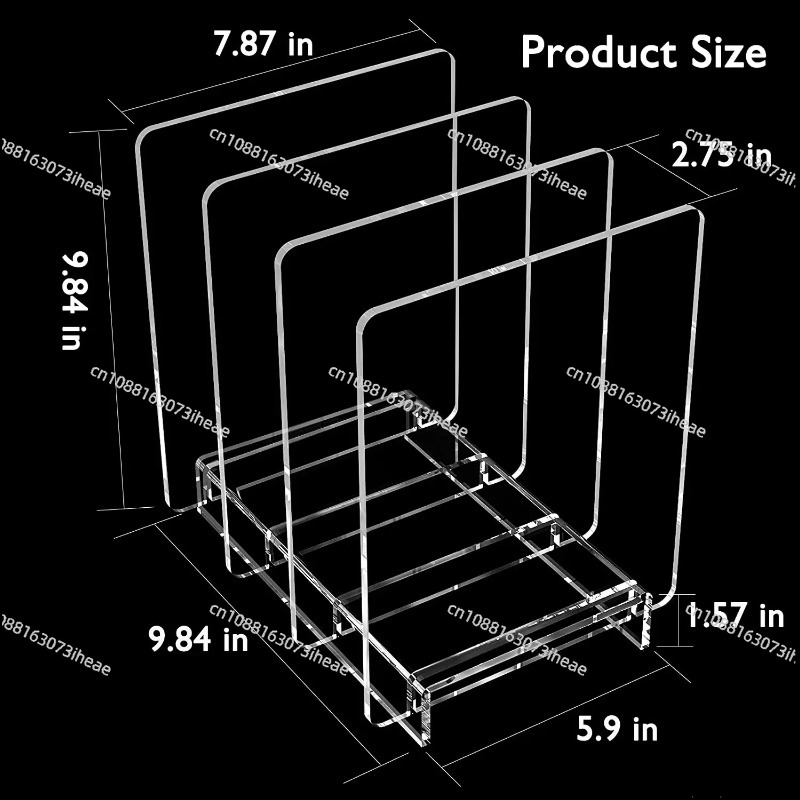 Clear Acrylic Magazine Holder  - огляд і ціна Clear Acrylic Book Stand Holder