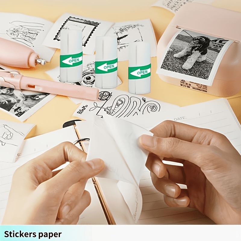 13 Rolls 57x25mm Mini Thermal  - огляд і ціна Mini Pocket Thermal Printer Paper Roll