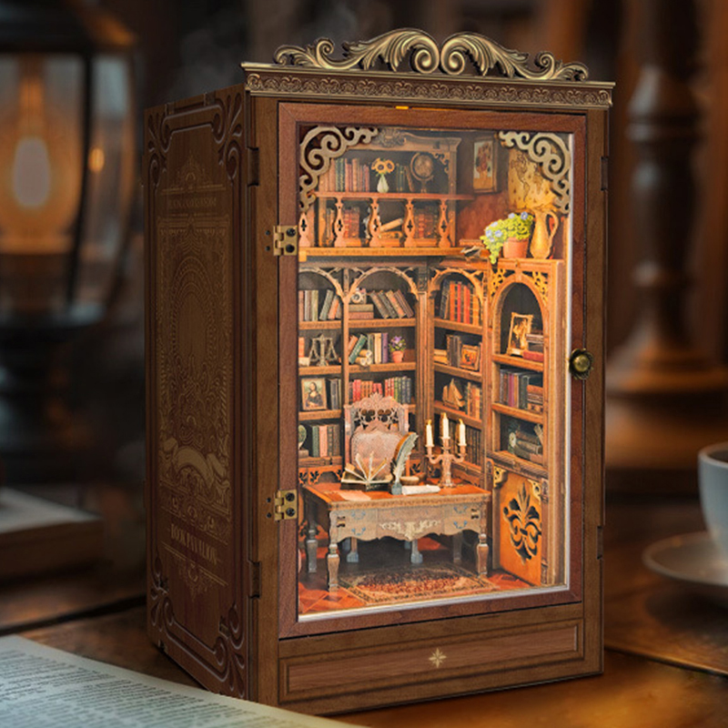 DIY Book Nook Shelf Insert Tim - огляд і ціна Diy Wooden Book Nook Kit Shelf Insert