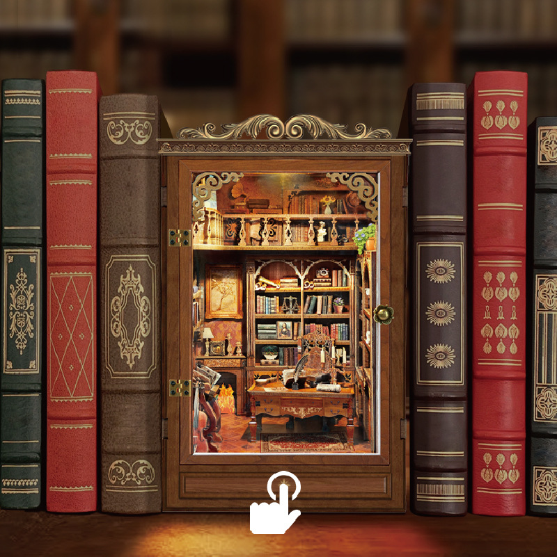 DIY Book Nook Shelf Insert Tim - огляд і ціна Diy Wooden Book Nook Kit Shelf Insert
