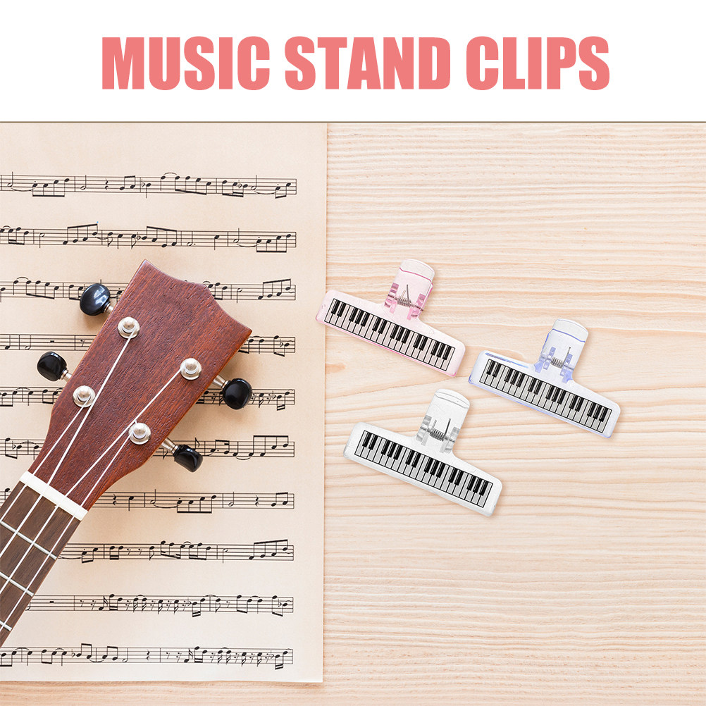 6Pcs Music Stand Clips Clear A - огляд і ціна Clear Acrylic Book Stand Holder