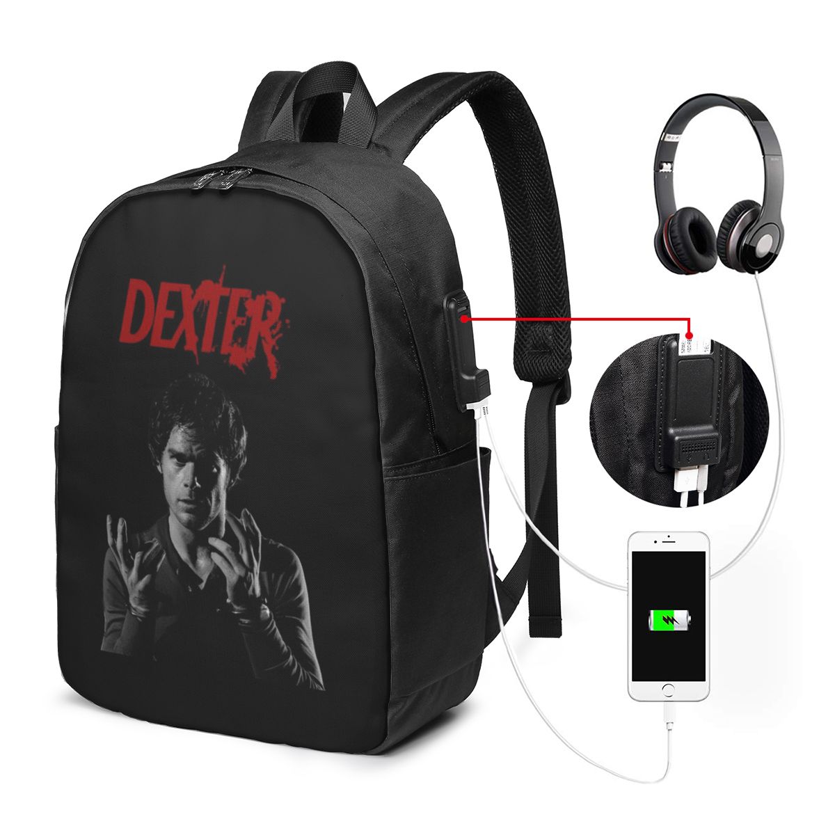 Movie Dexter Morgan Backpack T - огляд і ціна Movies