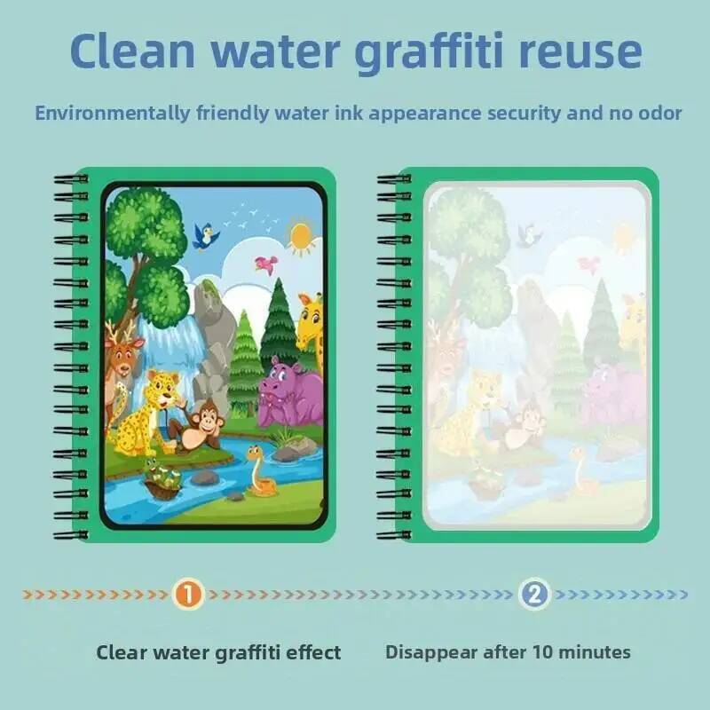 Magical Book Water Drawing Mon - огляд і ціна Reusable Water Magic Coloring Book