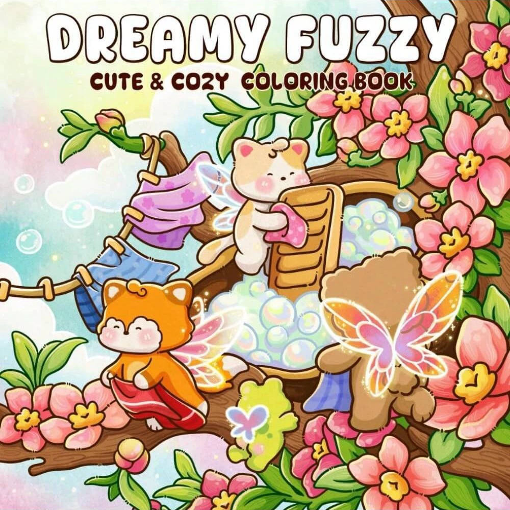 Dreamy Fuzzy Cute & Cozy Color - огляд і ціна Adult Coloring Book Stress Relief