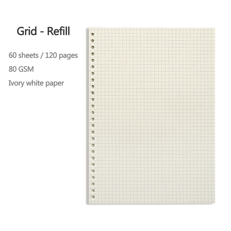A5 B5 20Holes Loose-Leaf Noteb - огляд і ціна A5 Spiral Dotted Grid Notebook