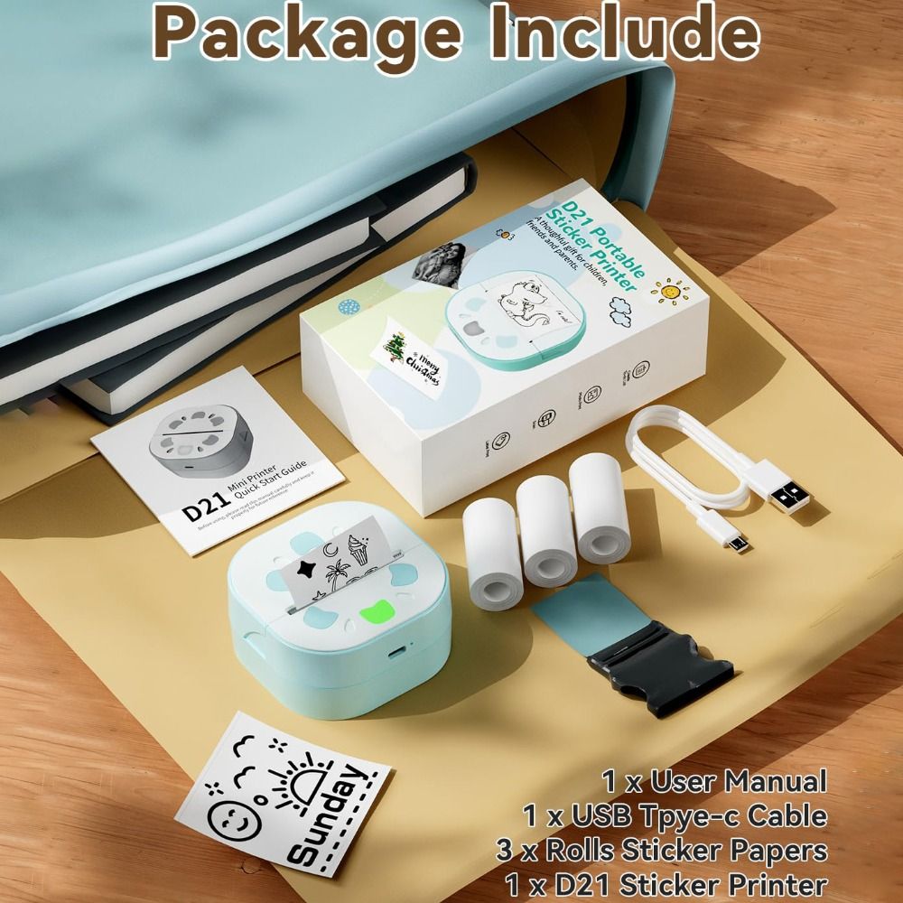 Mini Sticker Printer with 3 Pa - огляд і ціна Mini Pocket Thermal Printer Paper Roll