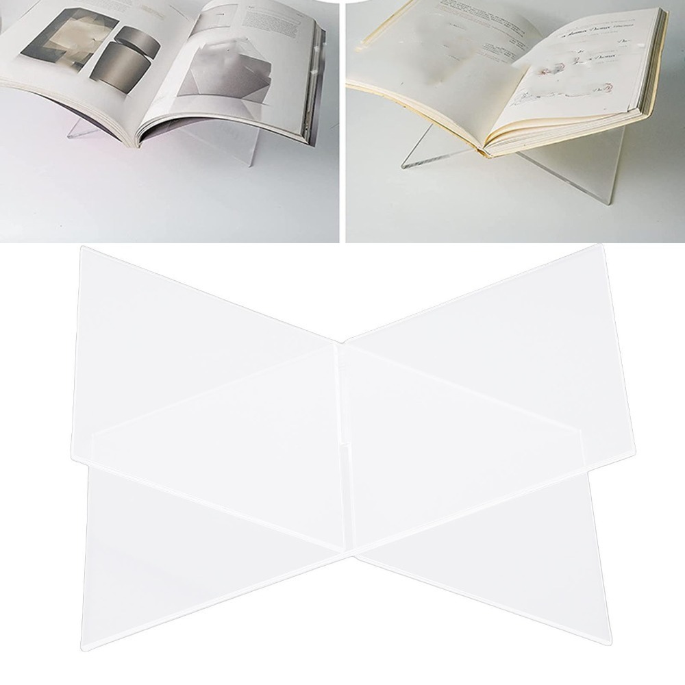 1set X-Shaped Design Acrylic B - огляд і ціна Clear Acrylic Book Stand Holder