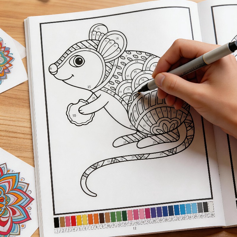 Adult Animal/plant Coloring St - огляд і ціна Adult Coloring Book Stress Relief