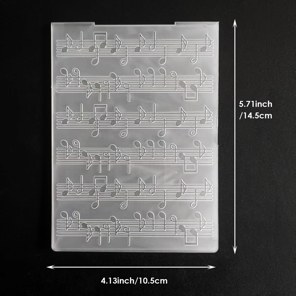 2D/Musical Note/Embossing Fold - огляд і ціна Blank Sheet Music Notebook