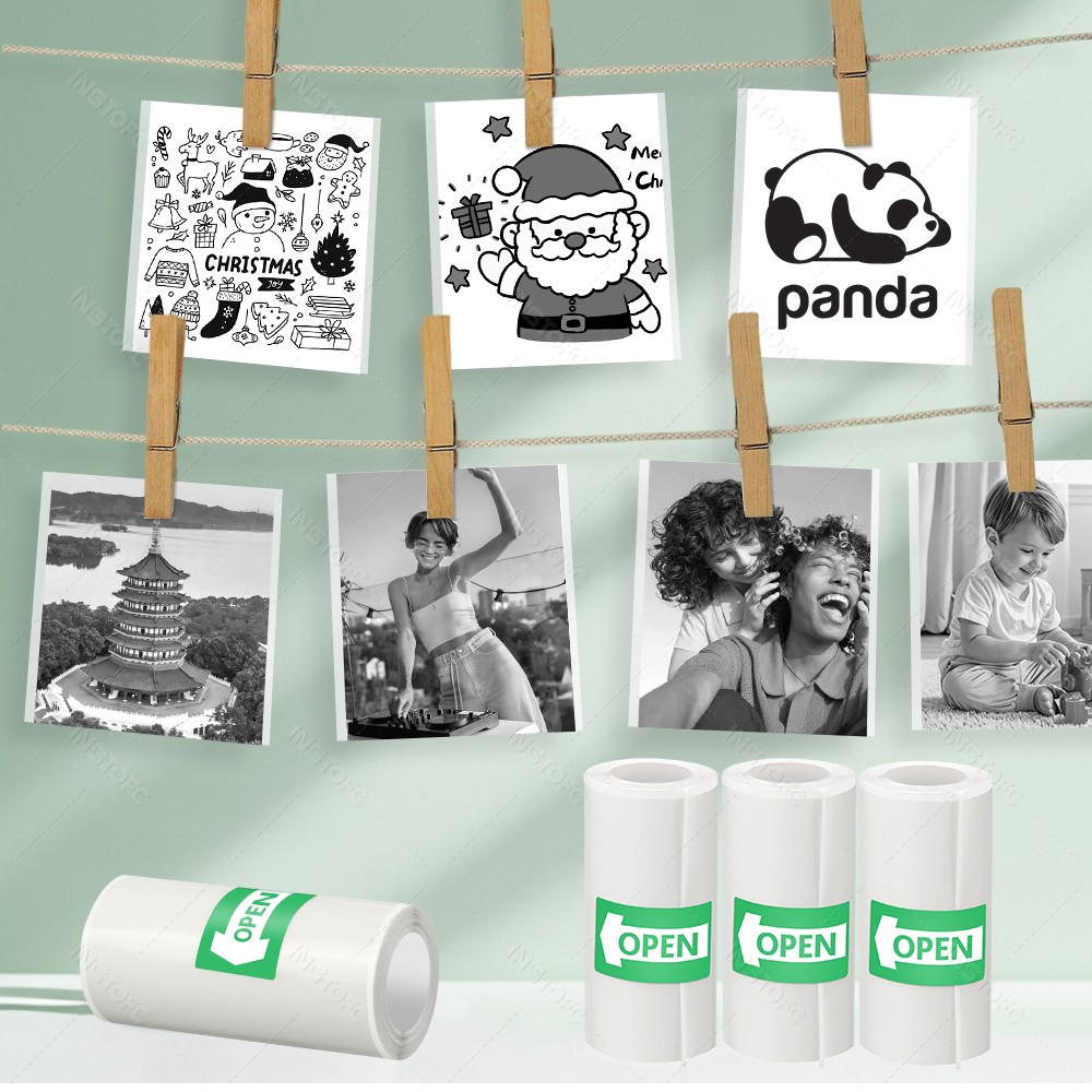 Printable Adhesive Paper 3~15  - огляд і ціна Mini Pocket Thermal Printer Paper Roll