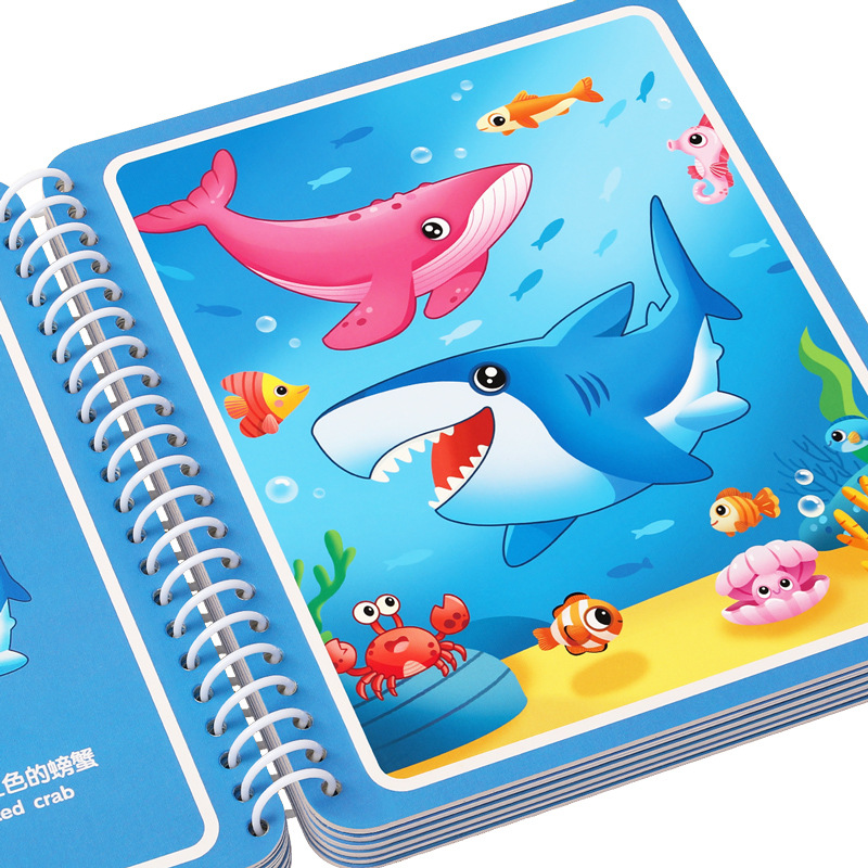 Magic Water Drawing Book for K - огляд і ціна Reusable Water Magic Coloring Book