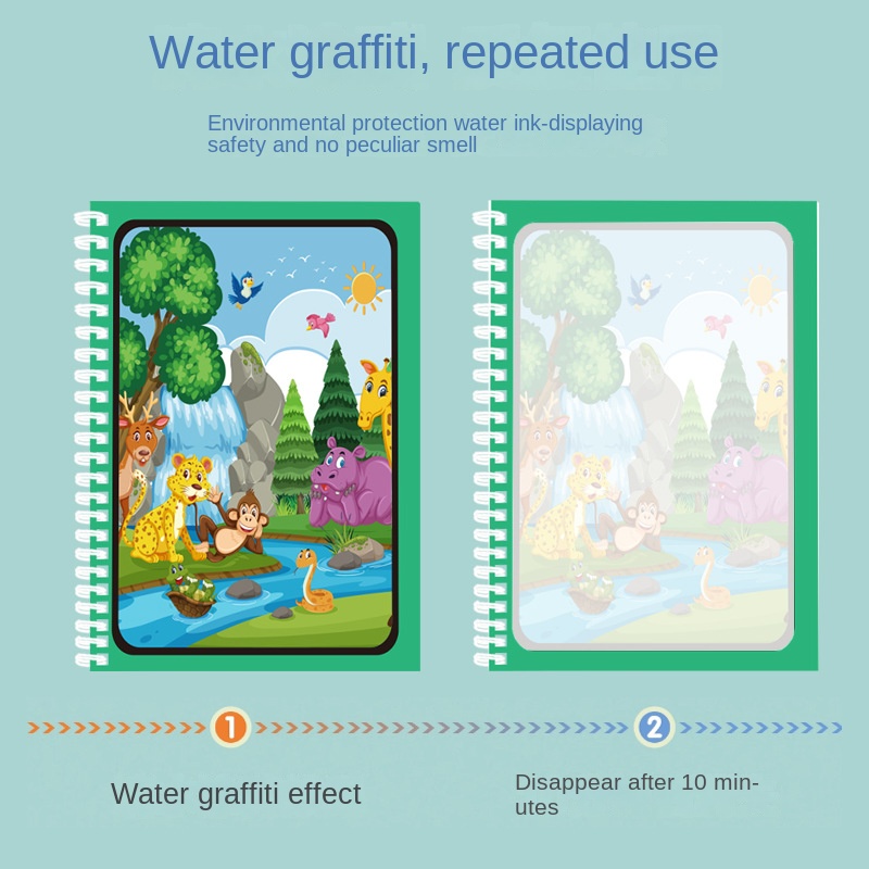 Children's Magic Water Drawing - огляд і ціна Reusable Water Magic Coloring Book