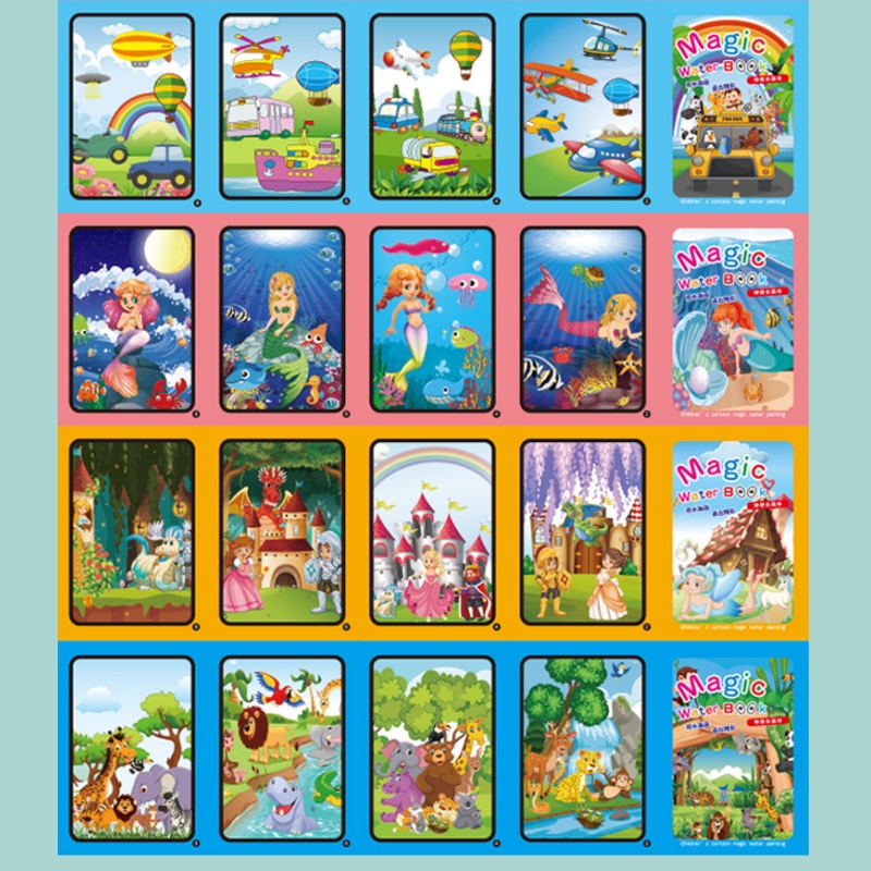Children's Magic Water Drawing - огляд і ціна Reusable Water Magic Coloring Book
